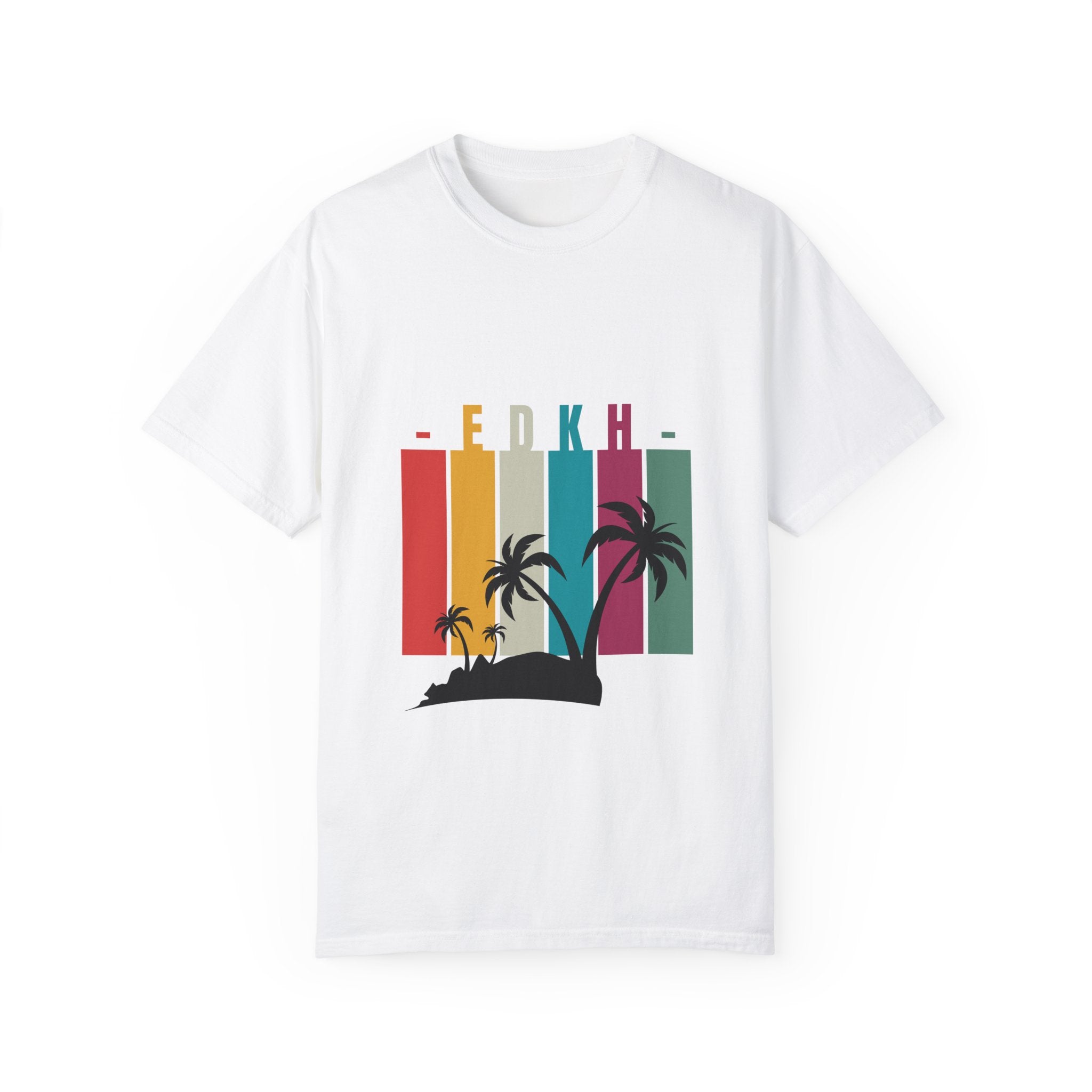 EDK Beach Vibes Unisex Garment-Dyed T-Shirt | Retro Summer Style